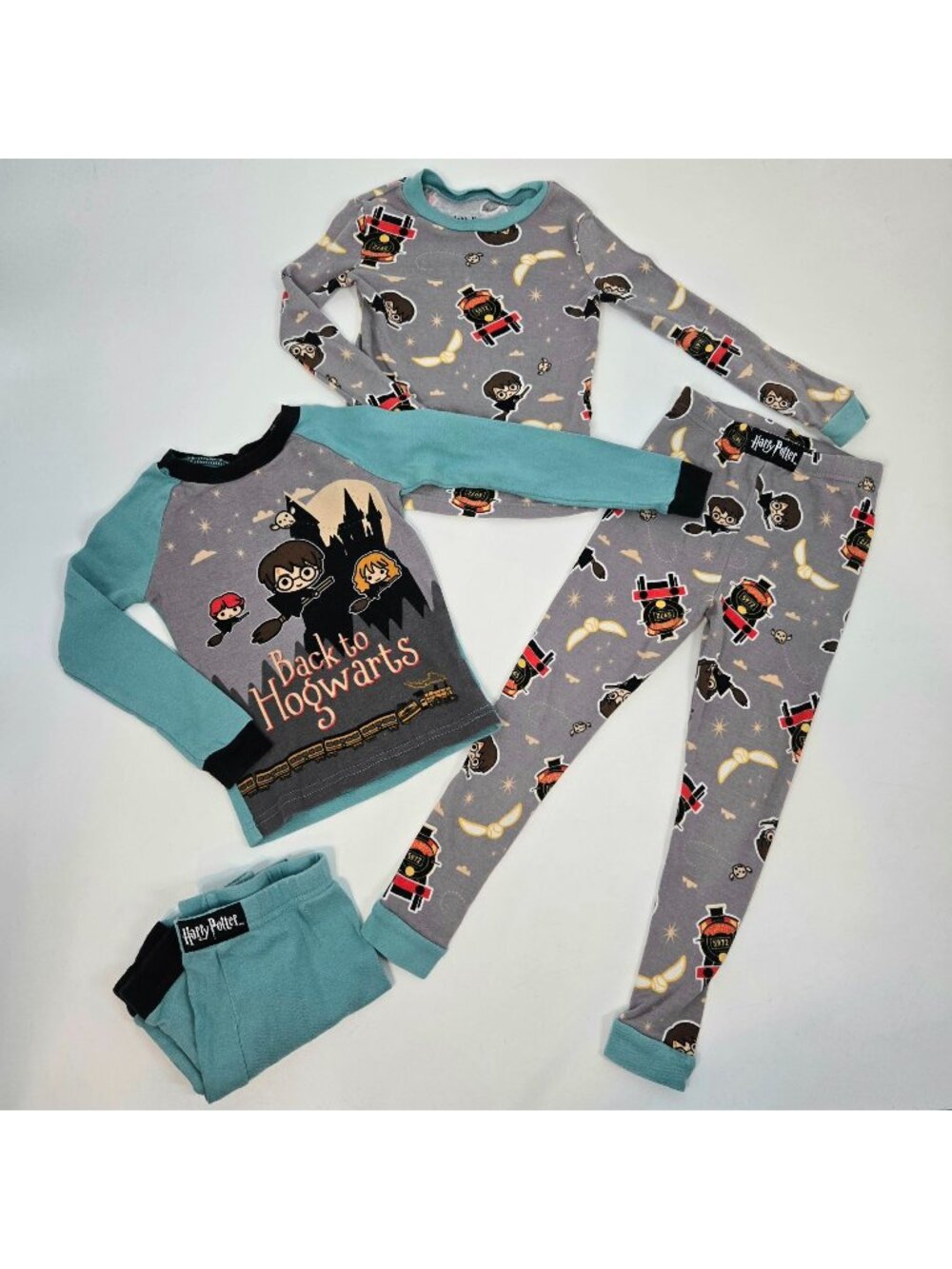 Harry Potter Pajama Sets Lot of 2 Shirt and Pants Train Hogwarts Kids Size 4T